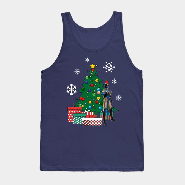 Kitana Around The Christmas Tree Mortal Kombat Tank Top by Nova5